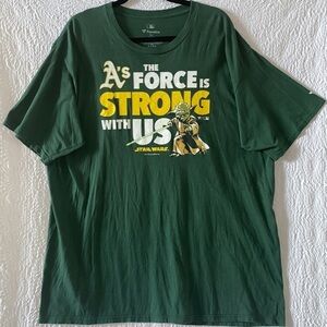 MLB Fanatics Oakland A's Star Wars Graphic Print Short Sleeve T-Shirt